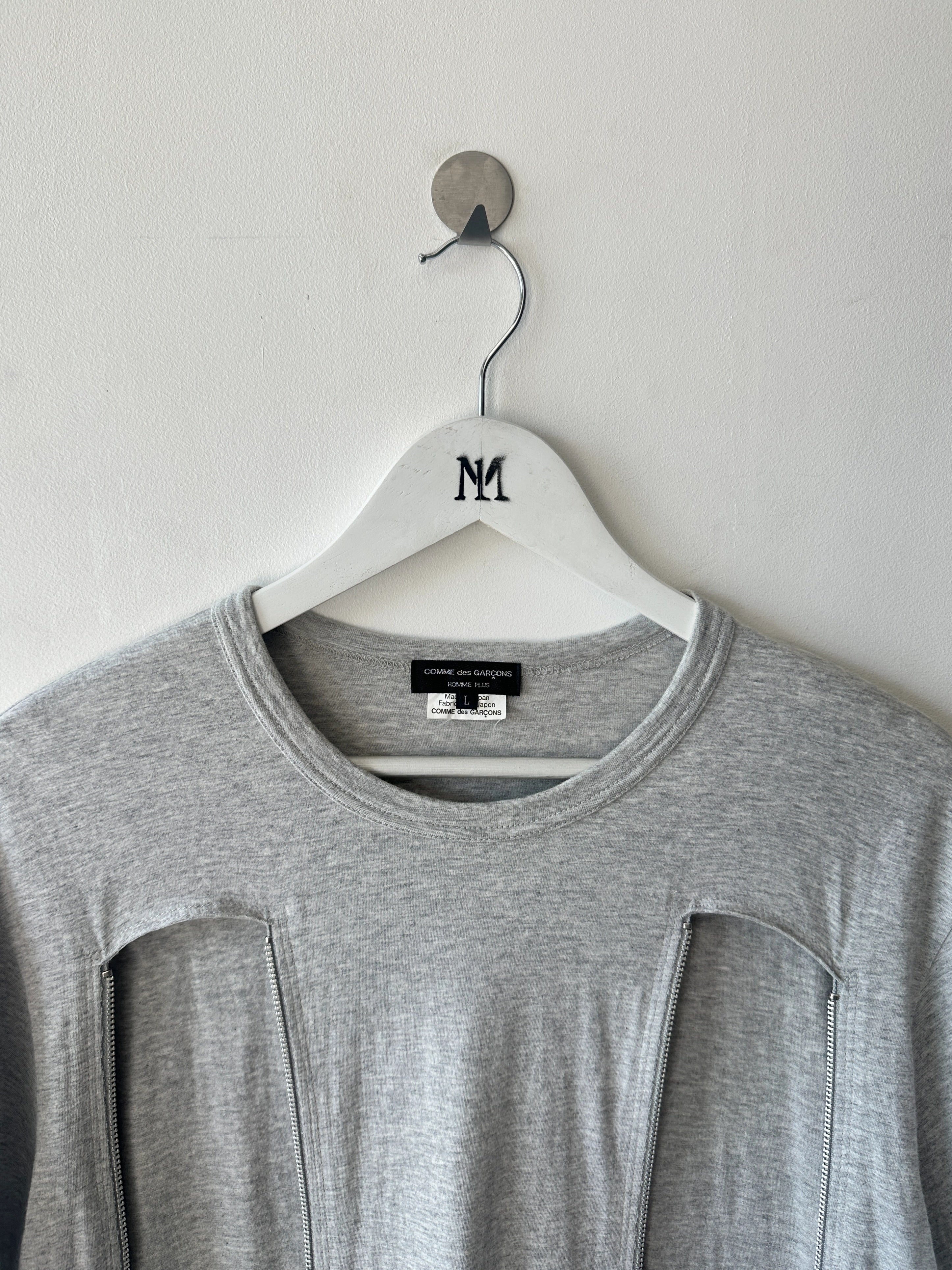 COMME DES GARÇONS HOMME PLUS - A/W 2014 CUT OUT FRONT T-SHIRT