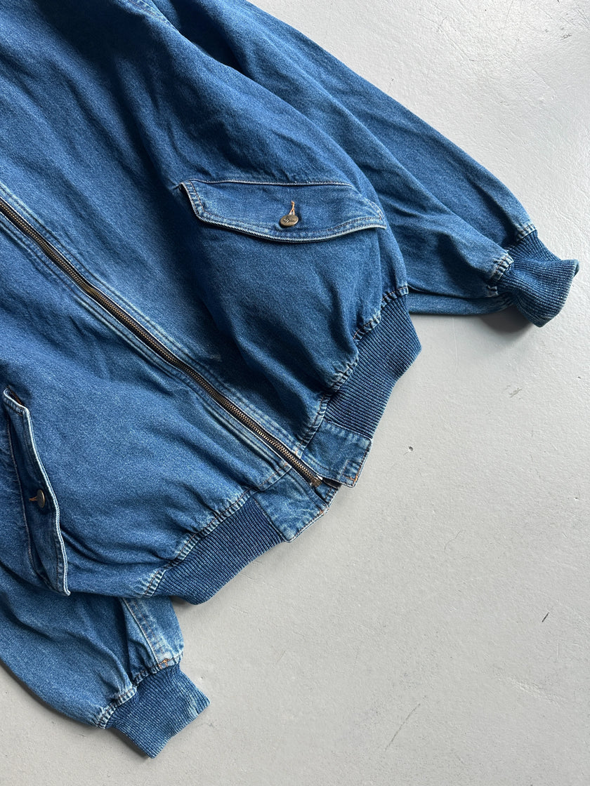EMPORIO ARMANI - 1980s DENIM BOMBER JACKET