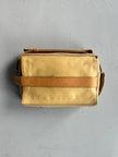 YOHJI YAMAMOTO Y'SACCS - early 2000s RECTANGULAR MESSENGER BAG WITH LEATHER FRONT PANEL