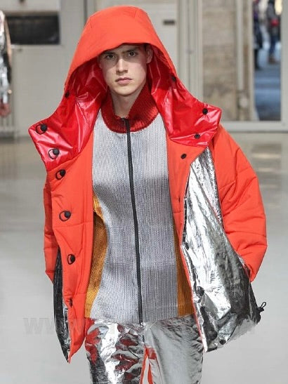 ISSEY MIYAKE - A/W 2013 PLEATED ZIPPED LONG SLEEVE TOP