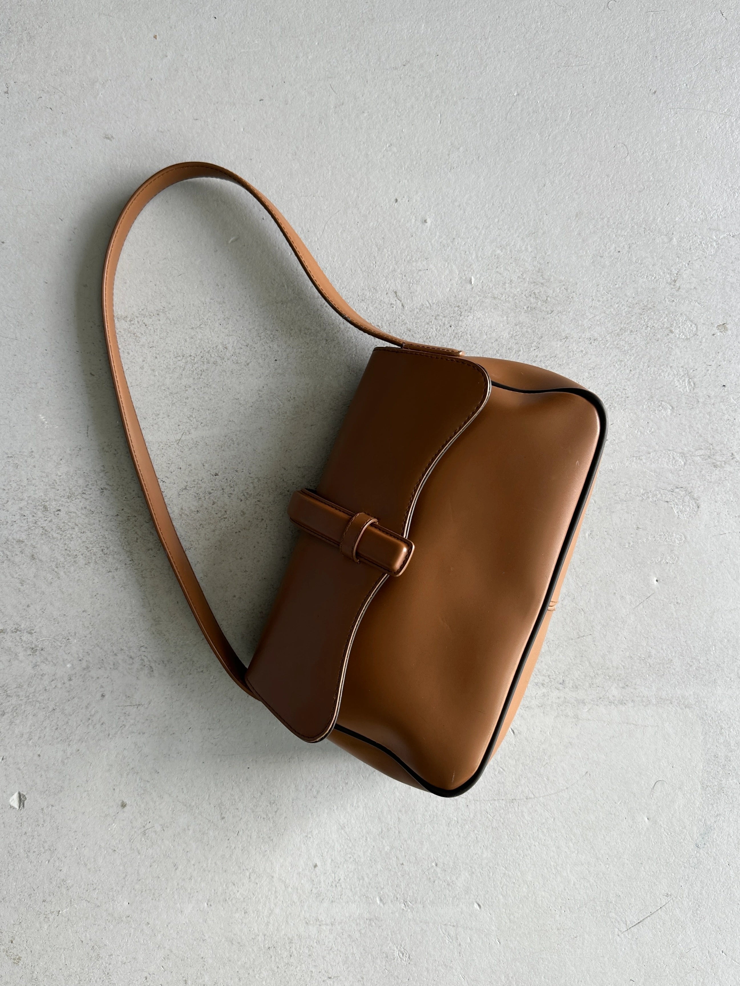 CLAUDE MONTANA - 1990s STRUCTURED SHOULDER BAG