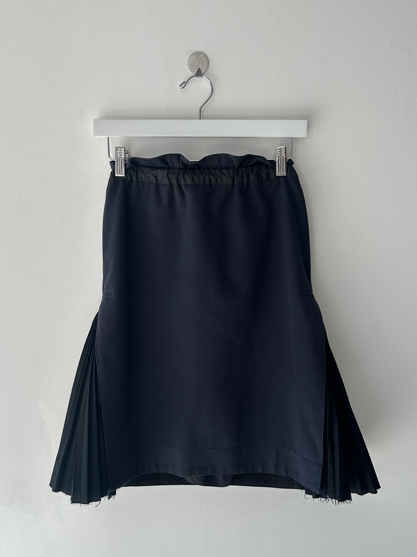 SACAI -  F/W 2017 SKIRT WITH PLEATED SIDE INSERTS