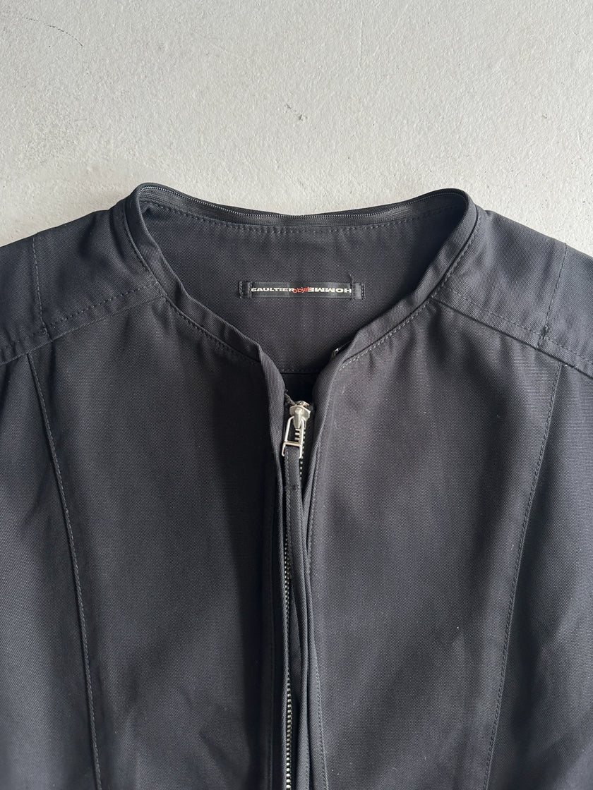 JEAN PAUL GAULTIER OBJET - 1990s TEXTURED BIKER JACKET