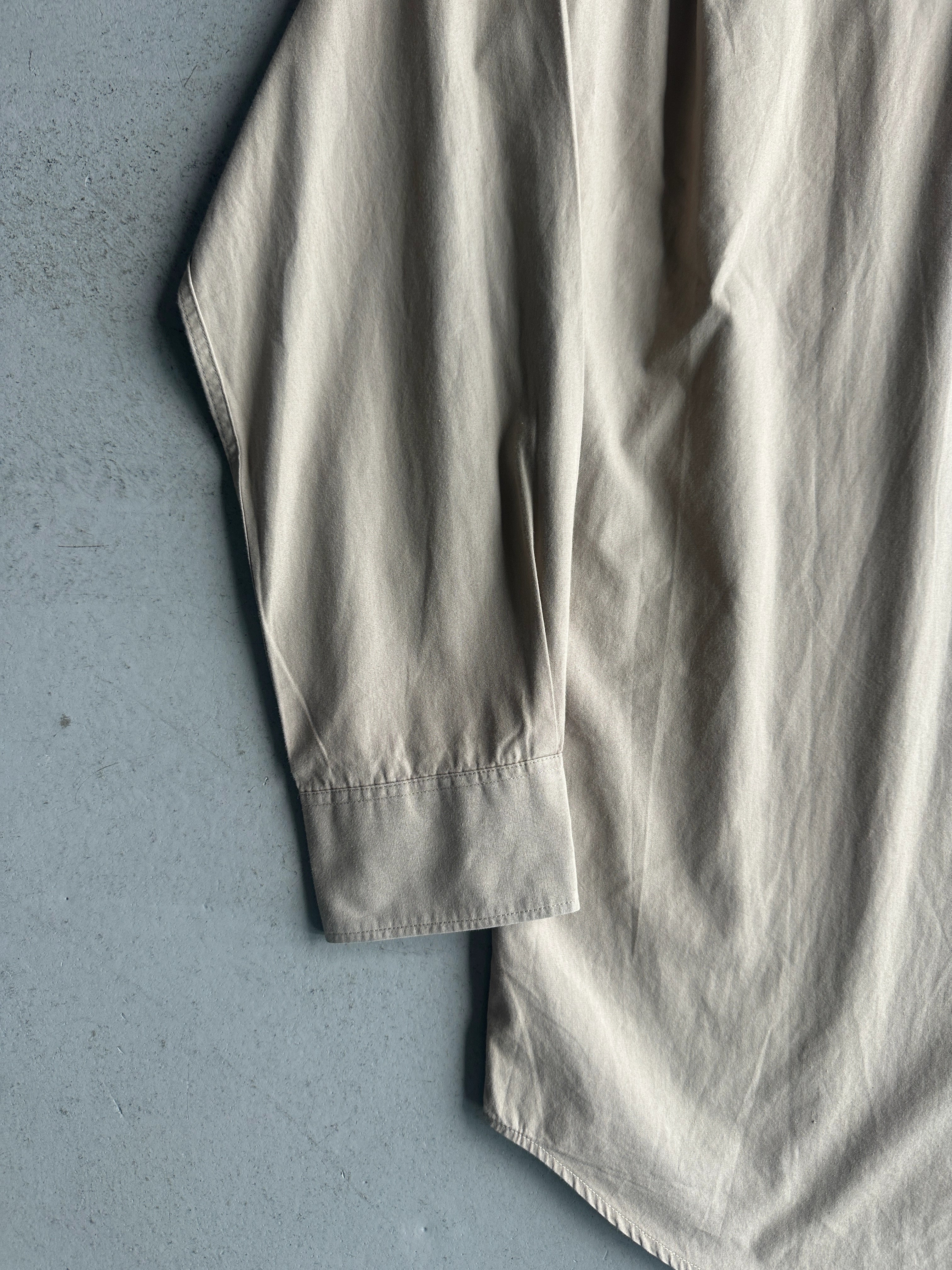 HELMUT LANG - S/S 1996 CONTRASTING COLLAR LONG SLEEVE SHIRT