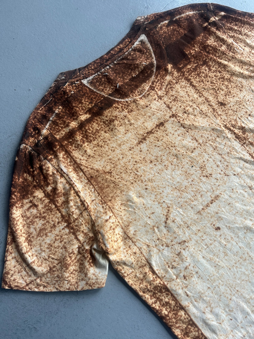 MAISON MARTIN MARGIELA - F/W 2001 ARTISANAL TROMPE L'OEIL PRINTTED T-SHIRT