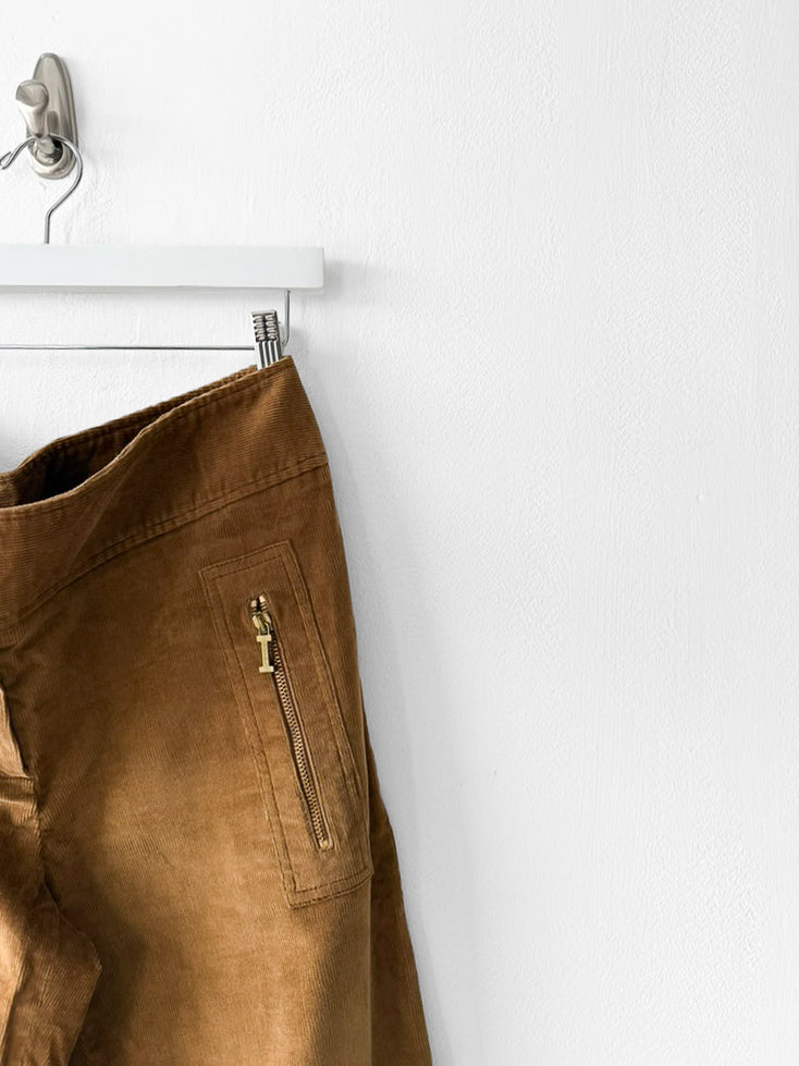 ICEBERG - F/W 2003 CORDUROY TROUSERS WITH KNIT CUFFS