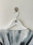ISSEY MIYAKE - S/S 2015 PLEATED WRAP FRONT LONG SLEEVE TOP