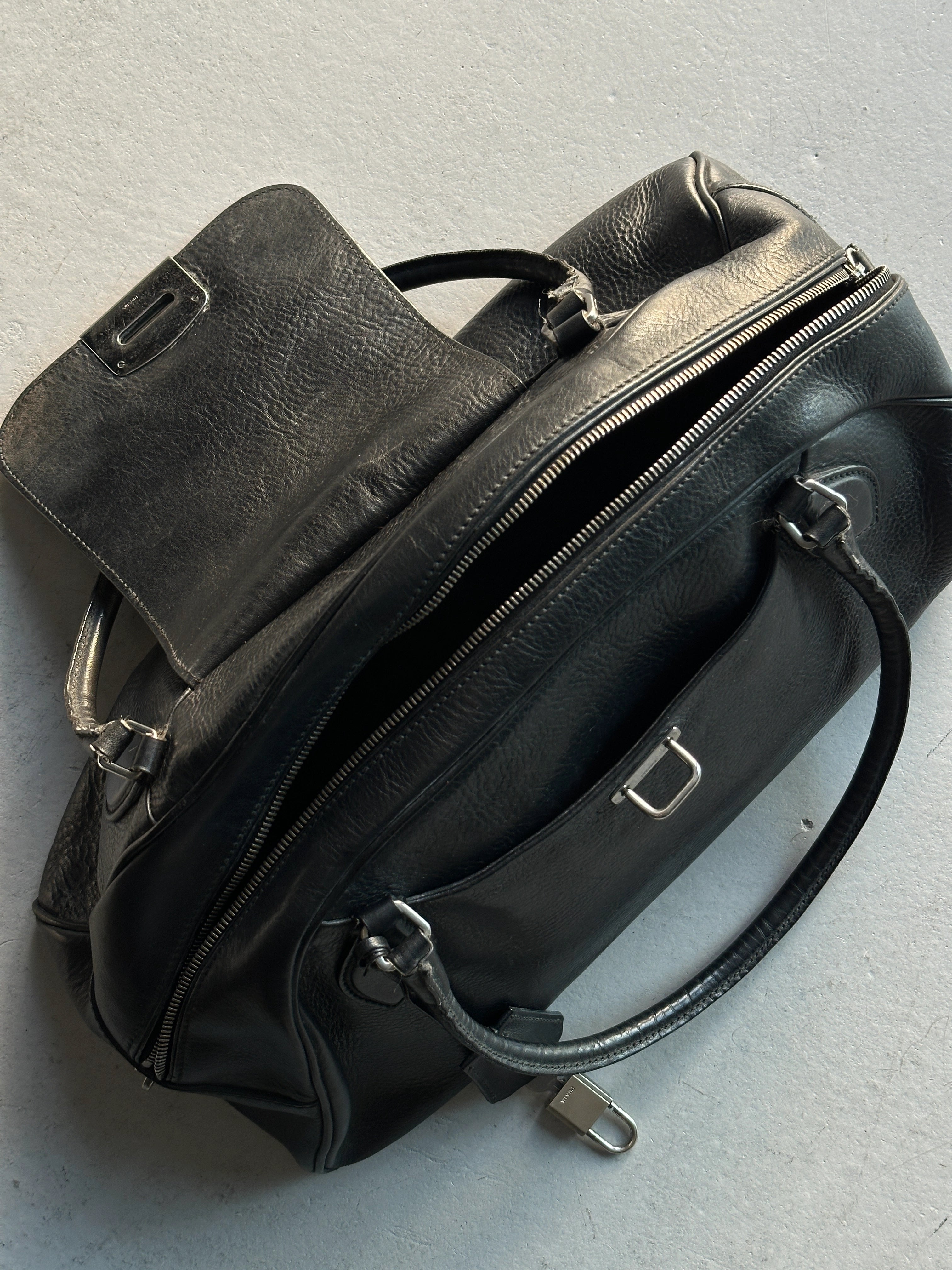 PRADA - A/W 2001 BOSTON LEATHER BAG