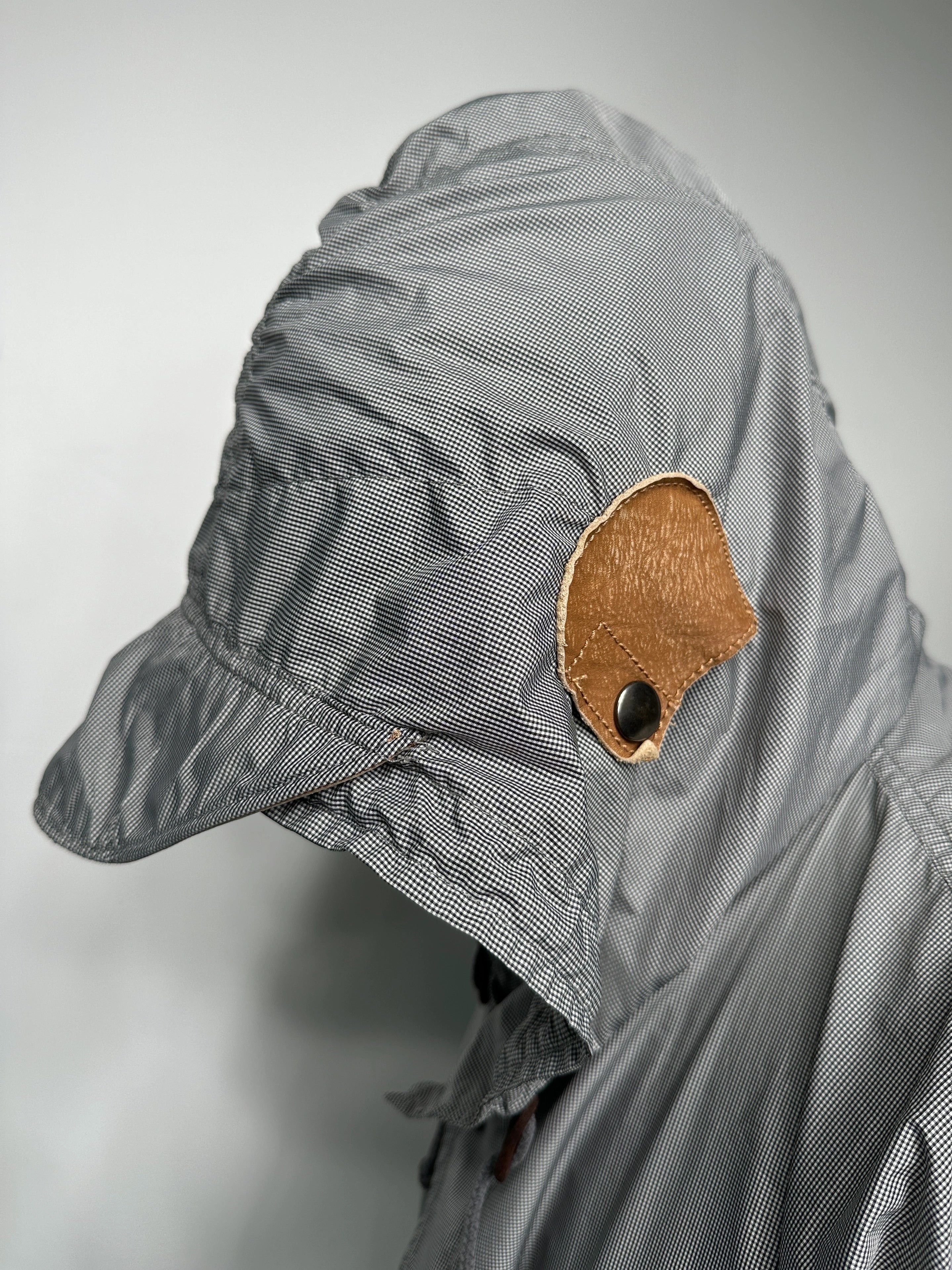 EMPORIO ARMANI - late 1990s MICRO CHECK HOODED PARKA