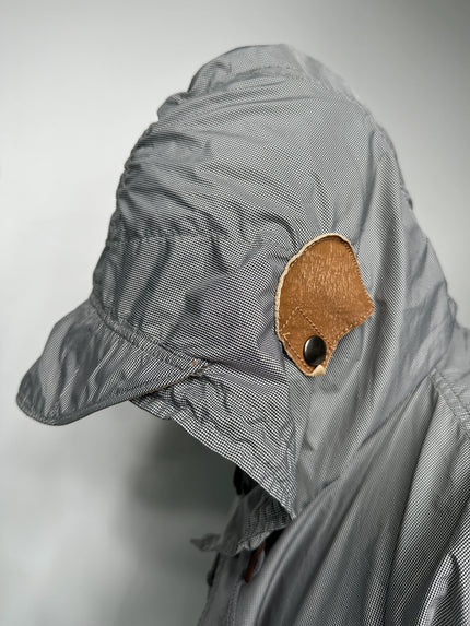 EMPORIO ARMANI - late 1990s MICRO CHECK HOODED PARKA