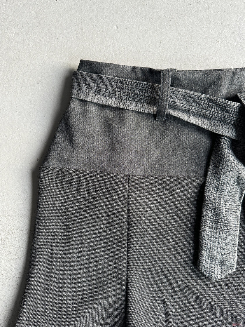 ITALIAN LABEL early 2000s ASYMMETRIC SKIRT WITH PUFFED HEM