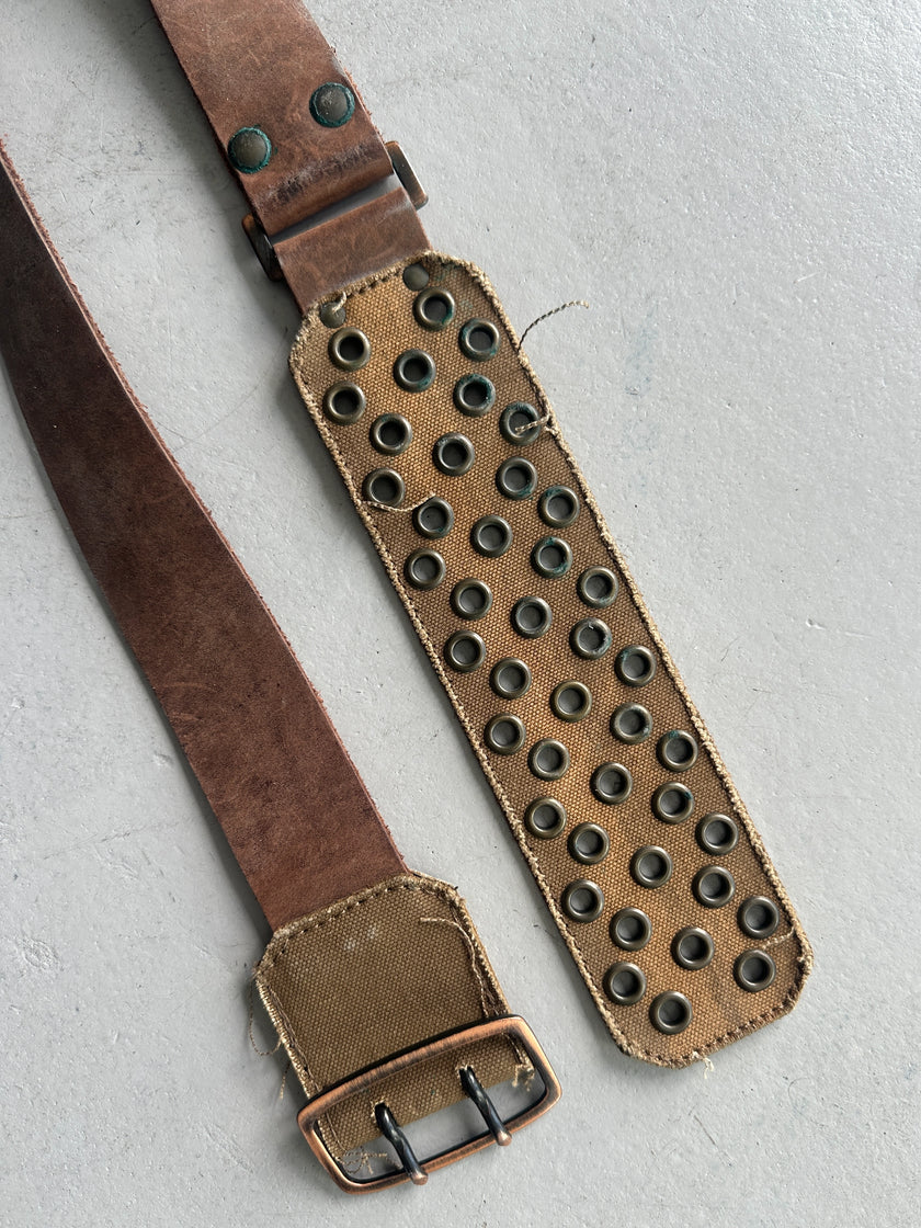 DIESEL - early 2000s LEATHER AND CANVAS BELT
