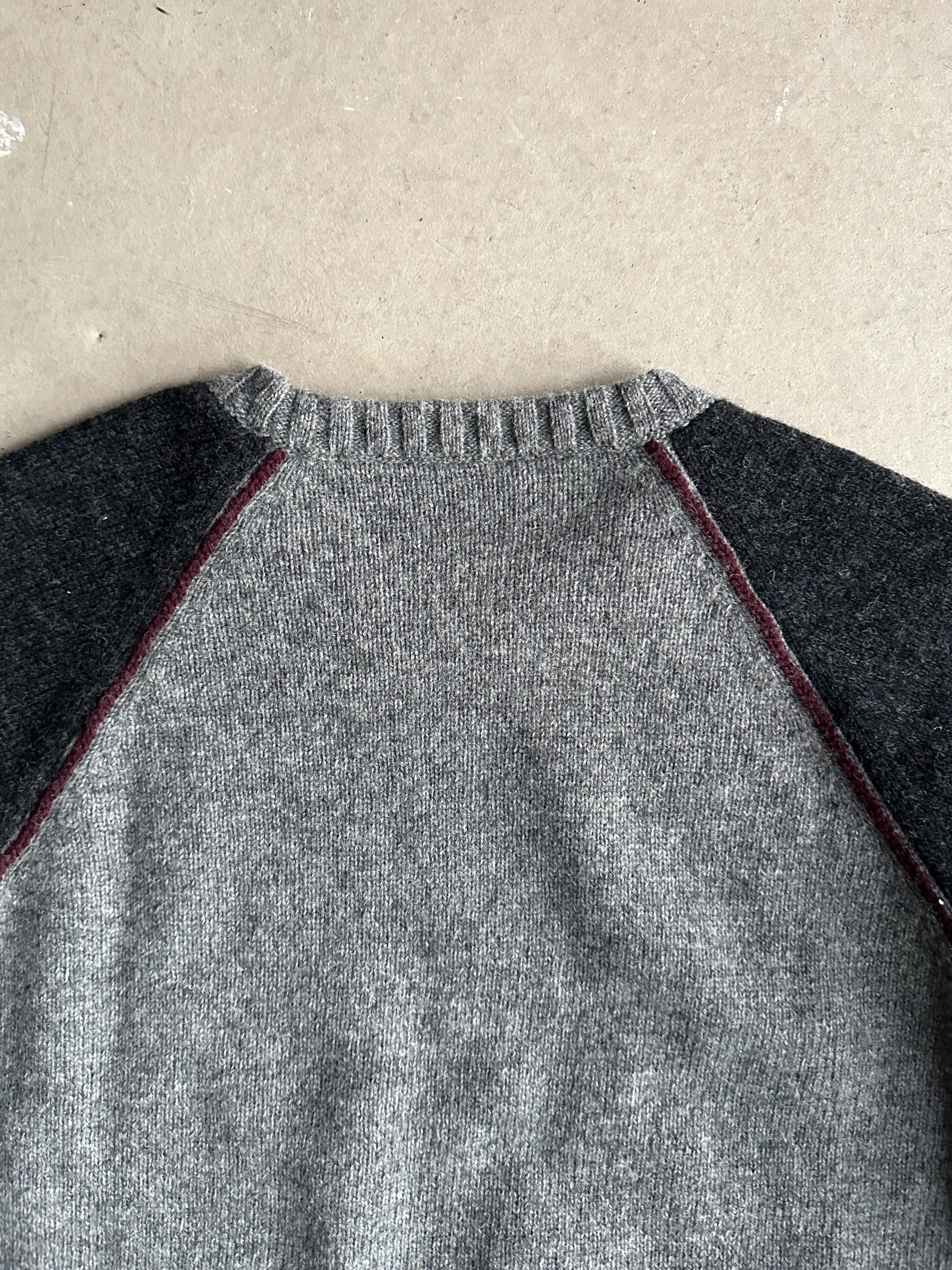 ARMANI JEANS - 1990s ROUND NECK KNIT JUMPER