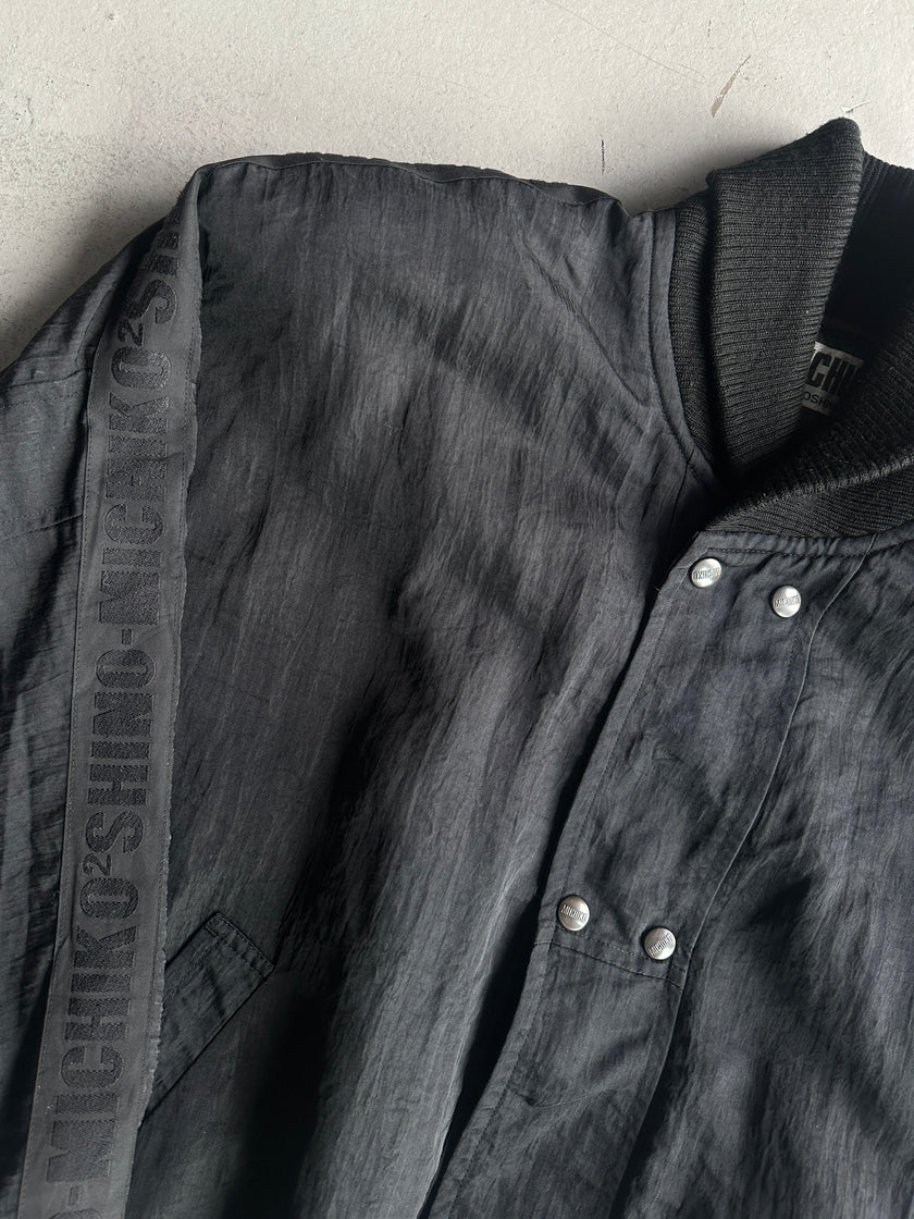 MICHIKO KOSHINO - 1990s BOXY FIT PADDED SHOULDERS NYLON JACKET