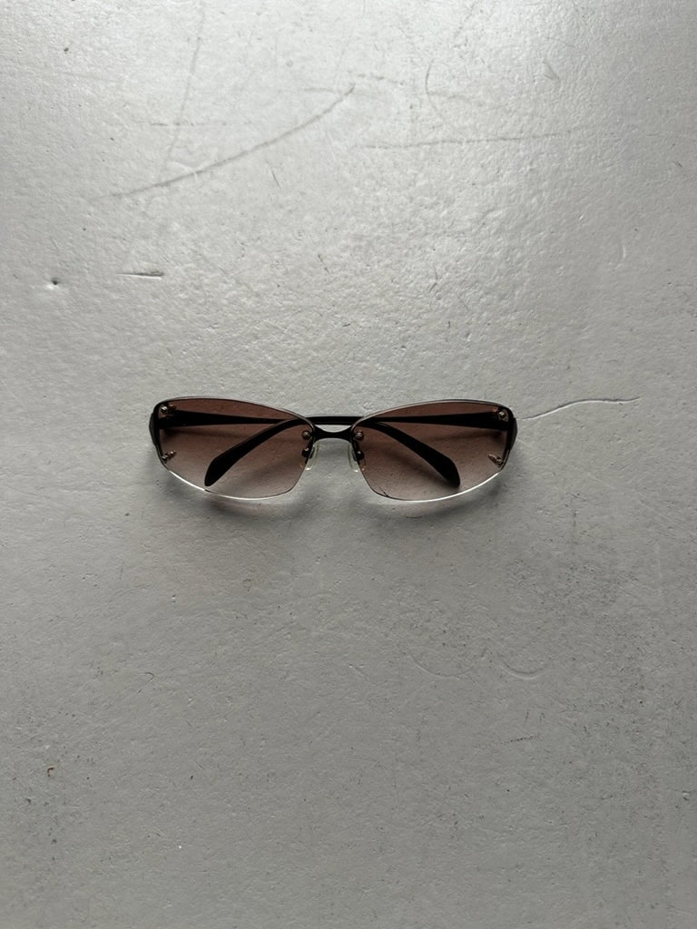 KATHARINE HAMNETT  - 1990s RIMLESS SUNGLASSES WITH EXPOSED BOLTS