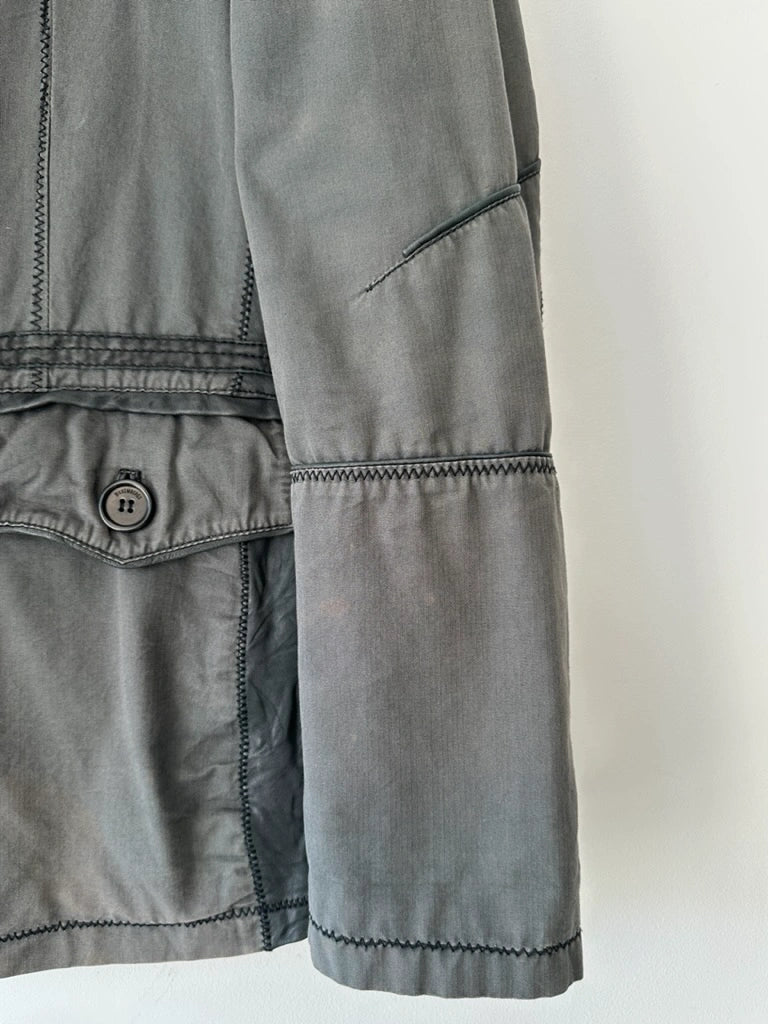 BIKKEMBERGS - S/S 2008 JACKET WITH LEATHER PANELS