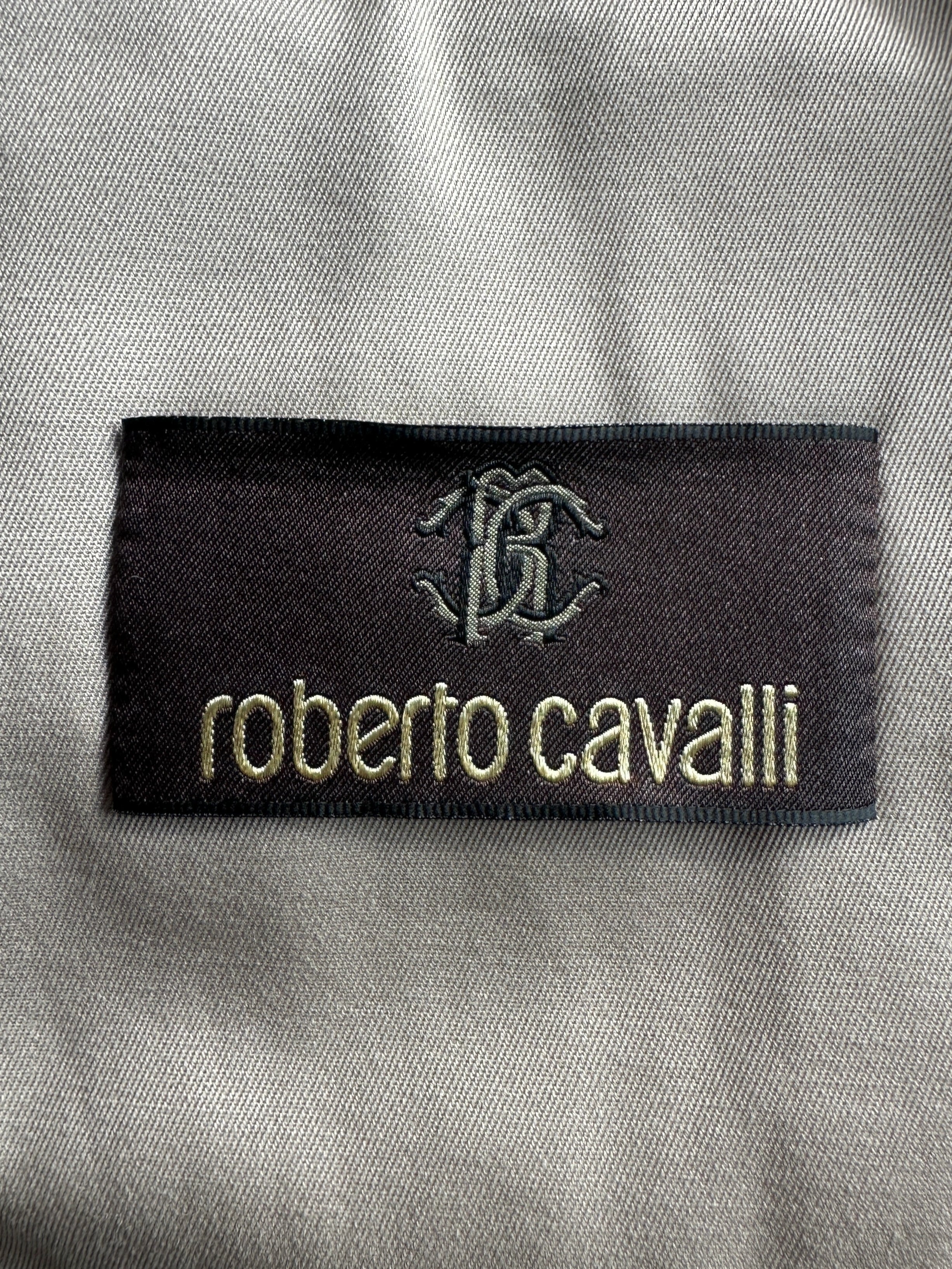 ROBERTO CAVALLI - 2000s BIKER JACKET WITH LACE UP DETAIL AT CUFF