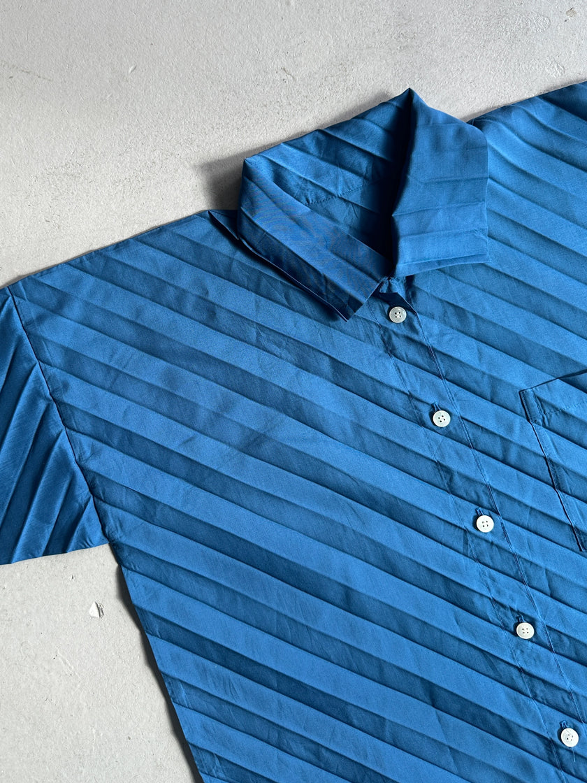 ISSEY MIYAKE ME - S/S 2007 PLEATED HALF SLEEVE SHIRT