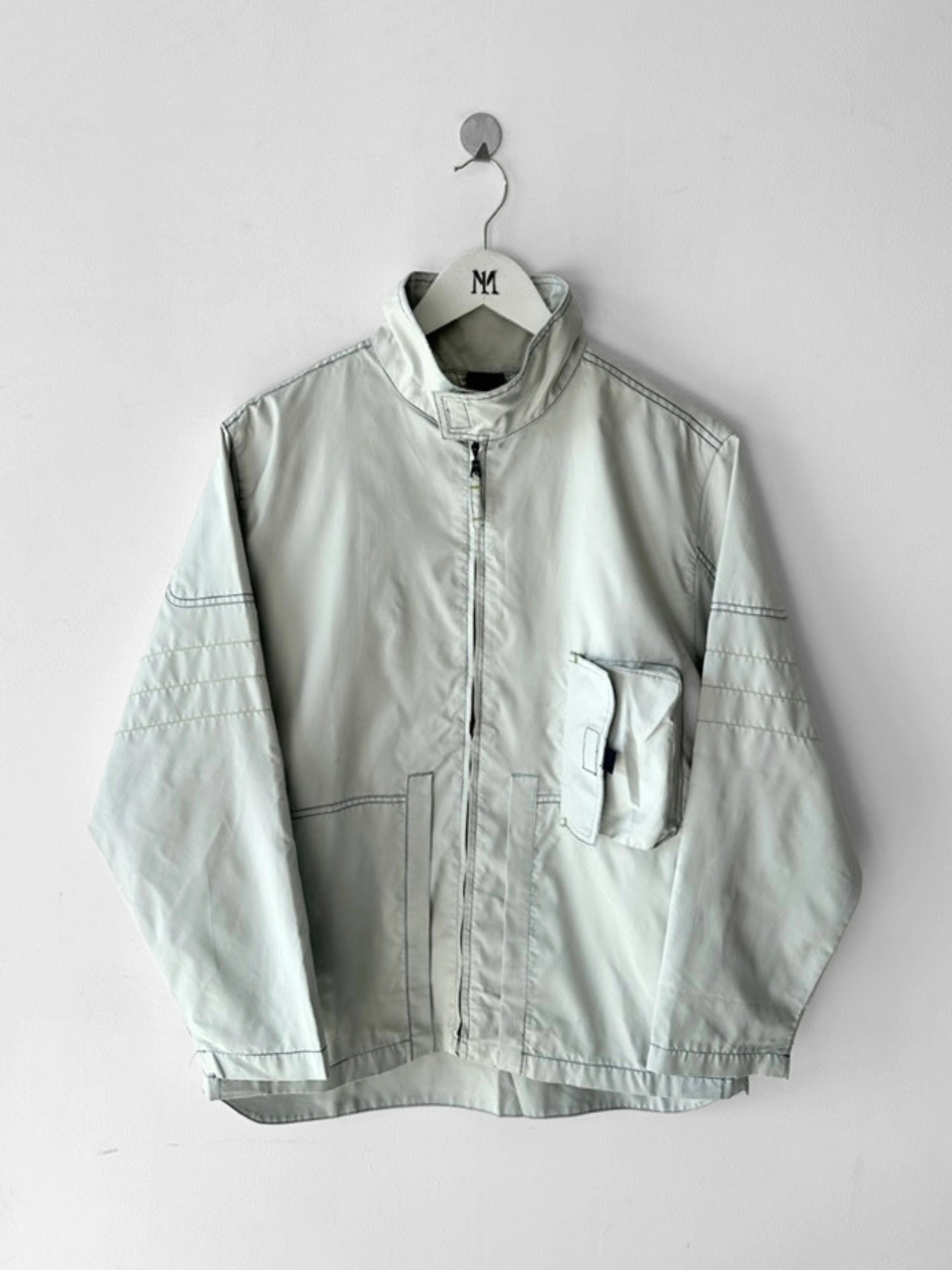 DIESEL - 1990s TECHNICAL NYLON JACKET WITH CONTRAST STITCHING DETAILS