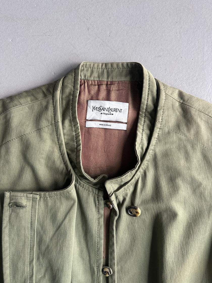 YVES SAINT LAURENT BY STEFANO PILATI - F/W 2006 COLLARLESS JACKET WITH CURVED SLEEVES