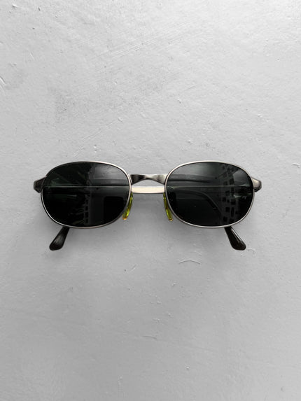 GIORGIO ARMANI -  1990s OVAL SUNGLASSES WITH METAL FRAME