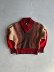 KANSAI YAMAMOTO - 1980s V NECK BOXY FIT JUMPER