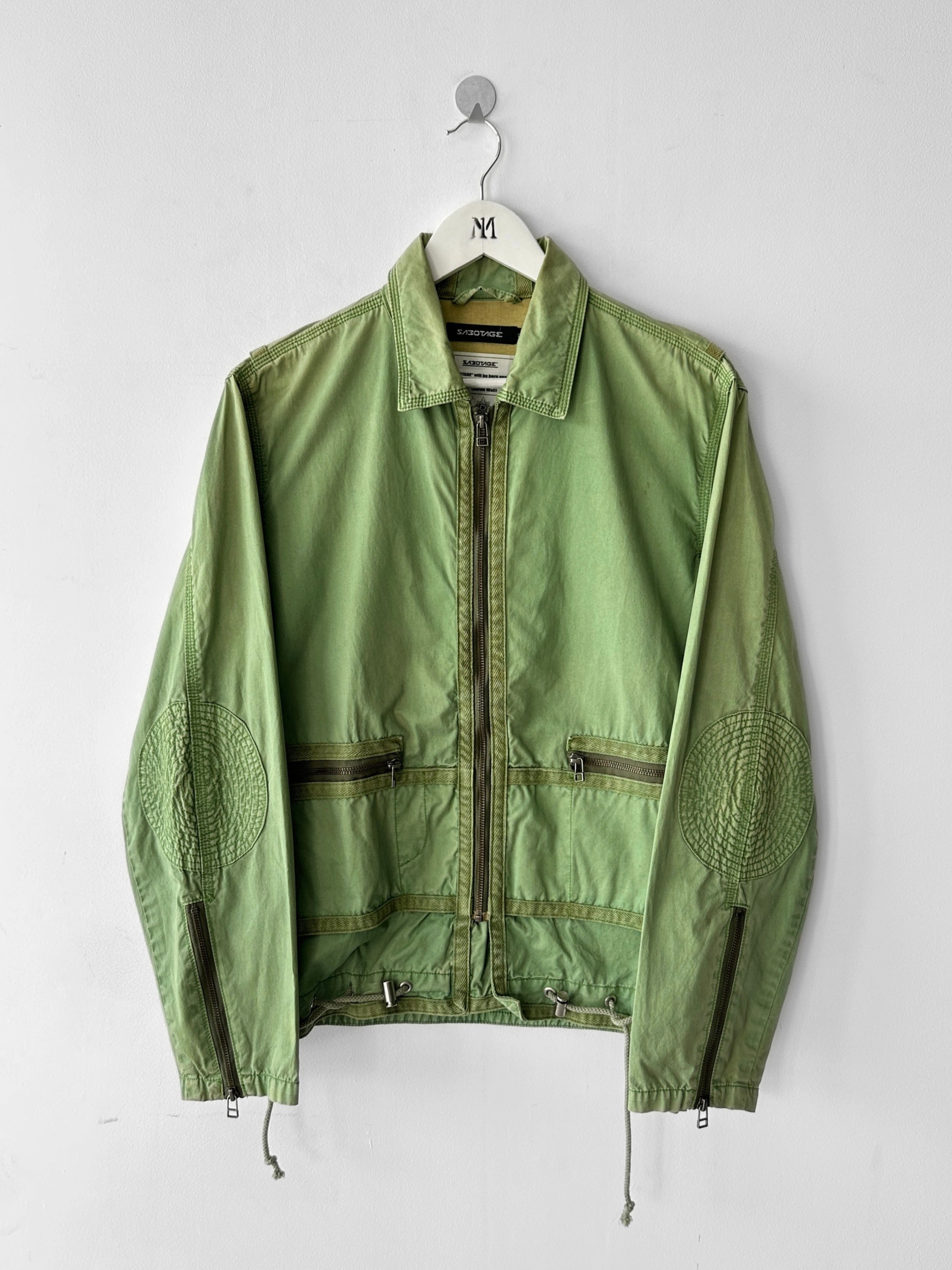 SABOTAGE - 2000s DYED TECHNICAL JACKET WITH WRAP AROUNT POCKET PANEL