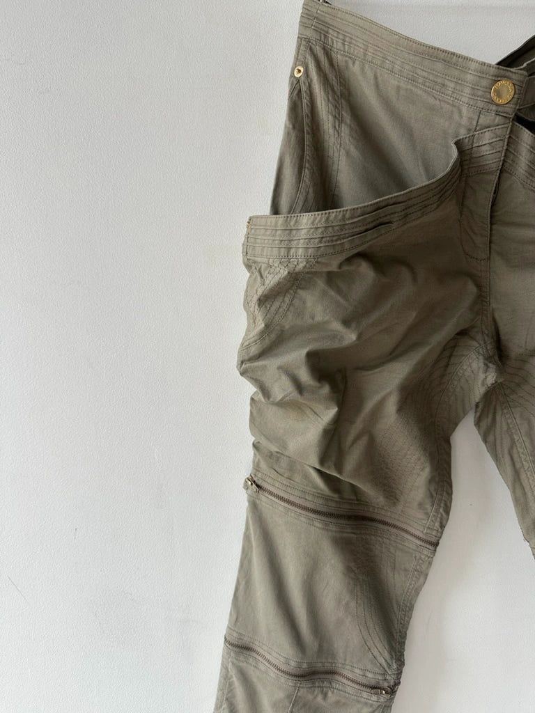 GAETANO NAVARRA - S/S 2004 2 IN 1 TROUSERS SHORTS WITH ZIP DETAILS