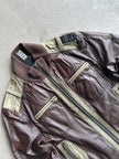 BIKKEMBERGS- 2000s CARGO LEATHER BOMBER JACKET