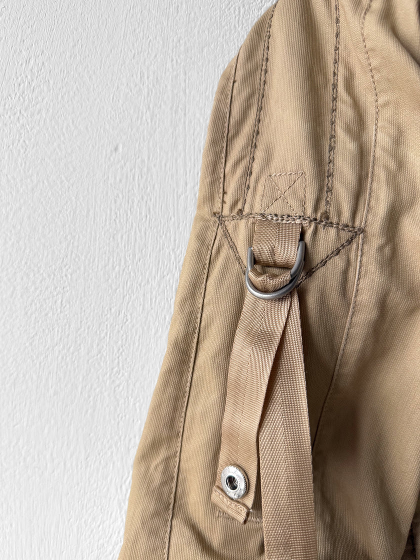 MARITHÉ + FRANÇOIS GIRBAUD - F/W 2008 RUCHED FRONT ADJUSTABLE WOOL JACKET