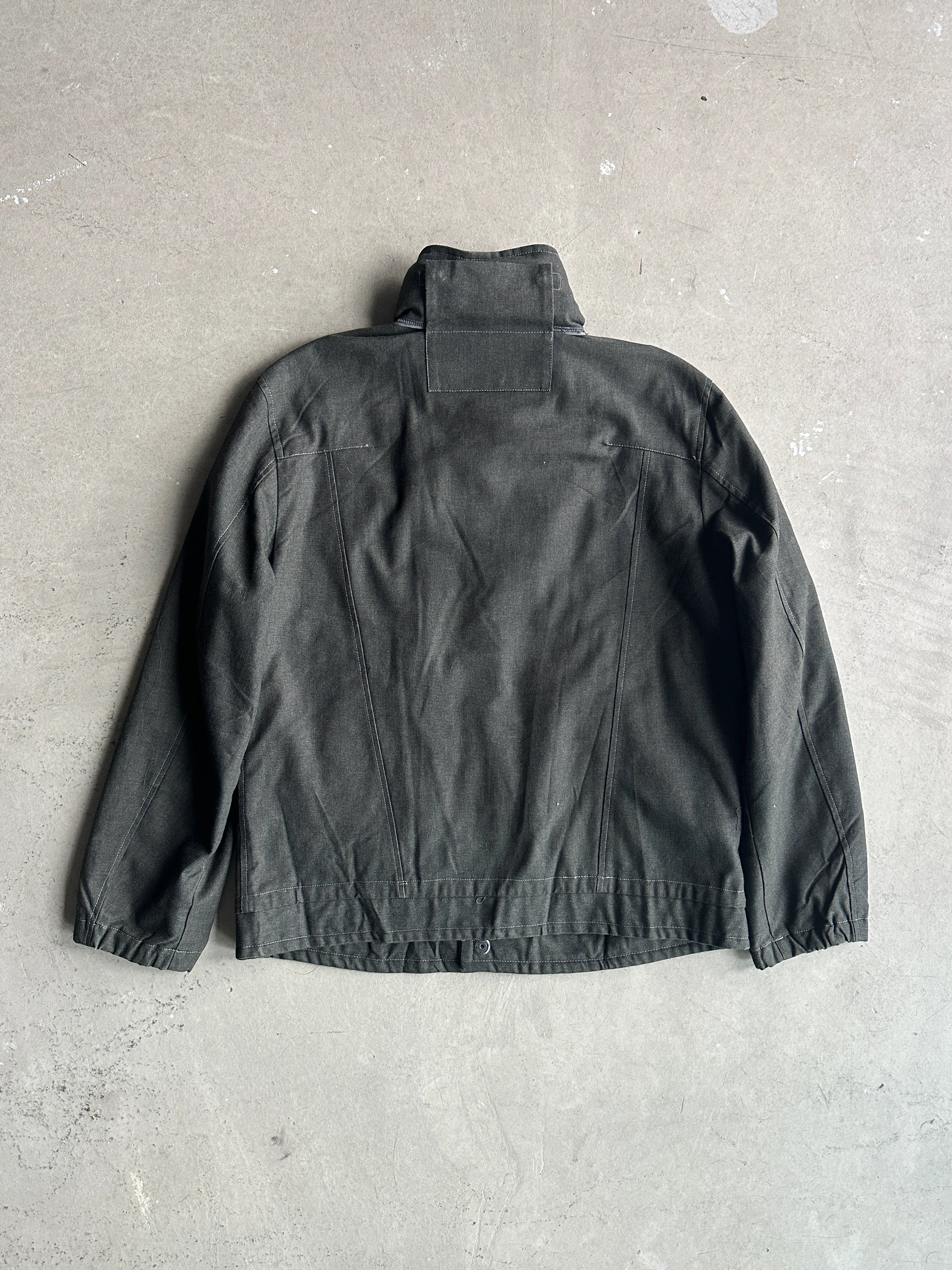 MARITHÉ + FRANÇOIS GIRBAUD - 1990s FUNNEL NECK JACKET WITH RUCHED FRONT