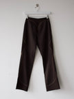 GIANFRANCO FERRÉ - 1990s SAMPLE EMBROIDERED TROUSERS WITH FLARED HEMS