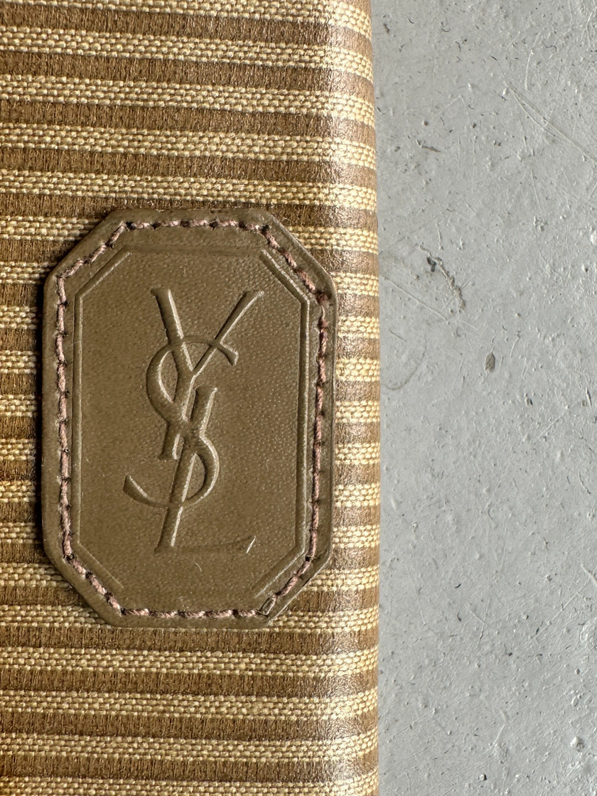 YVES SAINT LAURENT - 1980s LEATHER KEY HOLDER