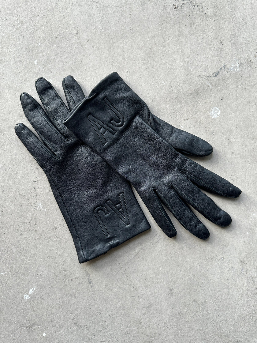 ARMANI JEANS - 1990s LEATHER GLOVES