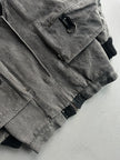 ITALIAN LABEL 1980s 2 IN 1 BOXY FIT DENIM BOMBER JACKET GILET
