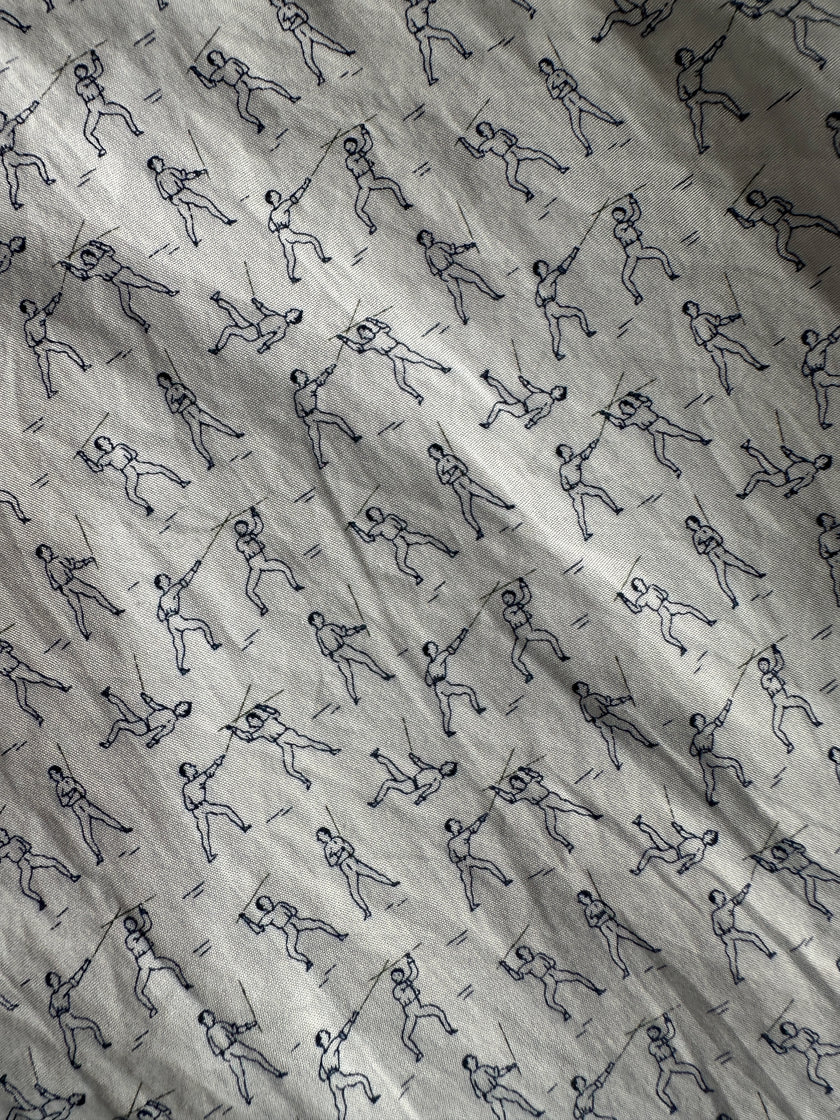 PRADA - S/S 2012 COMBAT PRINT LONG SLEEVE SHIRT