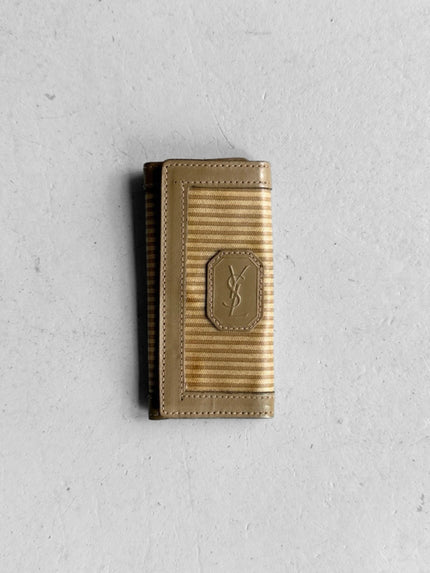 YVES SAINT LAURENT - 1980s LEATHER KEY HOLDER