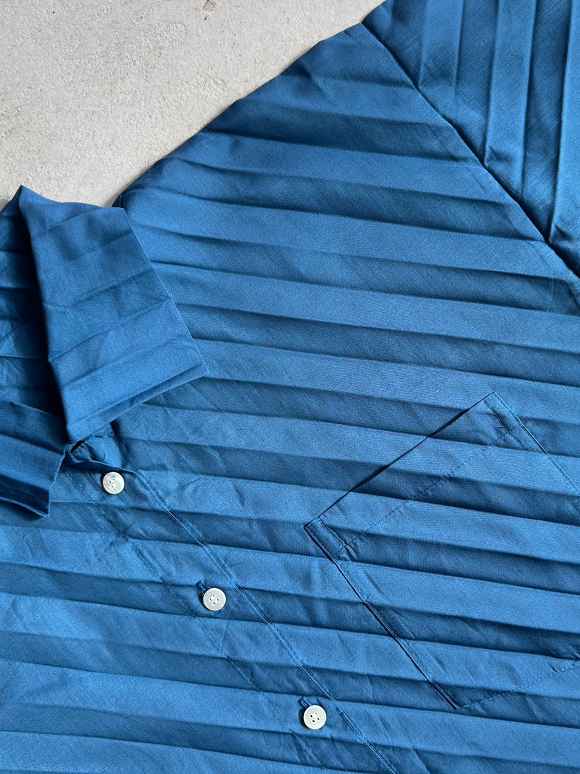 ISSEY MIYAKE ME - S/S 2007 PLEATED HALF SLEEVE SHIRT