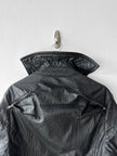 ANDREW MACKENZIE - F/W 2008 WAXED PVC LONG JACKET WITH ZIP DETAILS