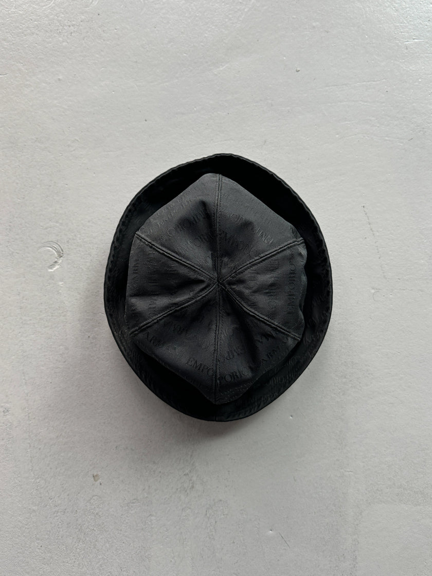 EMPORIO ARMANI - 1990s MONOGRAM TULIP HAT