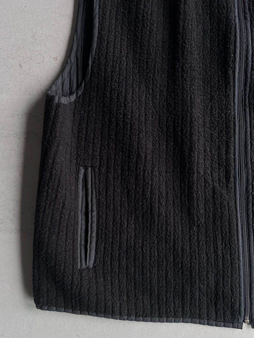 ISSEY MIYAKE MEN - 1990s ZIPPED FLEECE VEST GILET