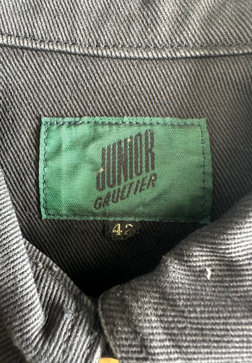 JEAN PAUL GAULTIER - S/S 1988  BLACK DENIM CORSET JACKET