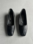 ISSEY MIYAKE - 1980s SCULPTURAL SQUARE TOE LOAFERS