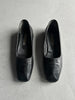 ISSEY MIYAKE - 1980s SCULPTURAL SQUARE TOE LOAFERS