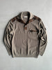 1990s KNIT PULLOVER WITH SUEDE DETAILS
