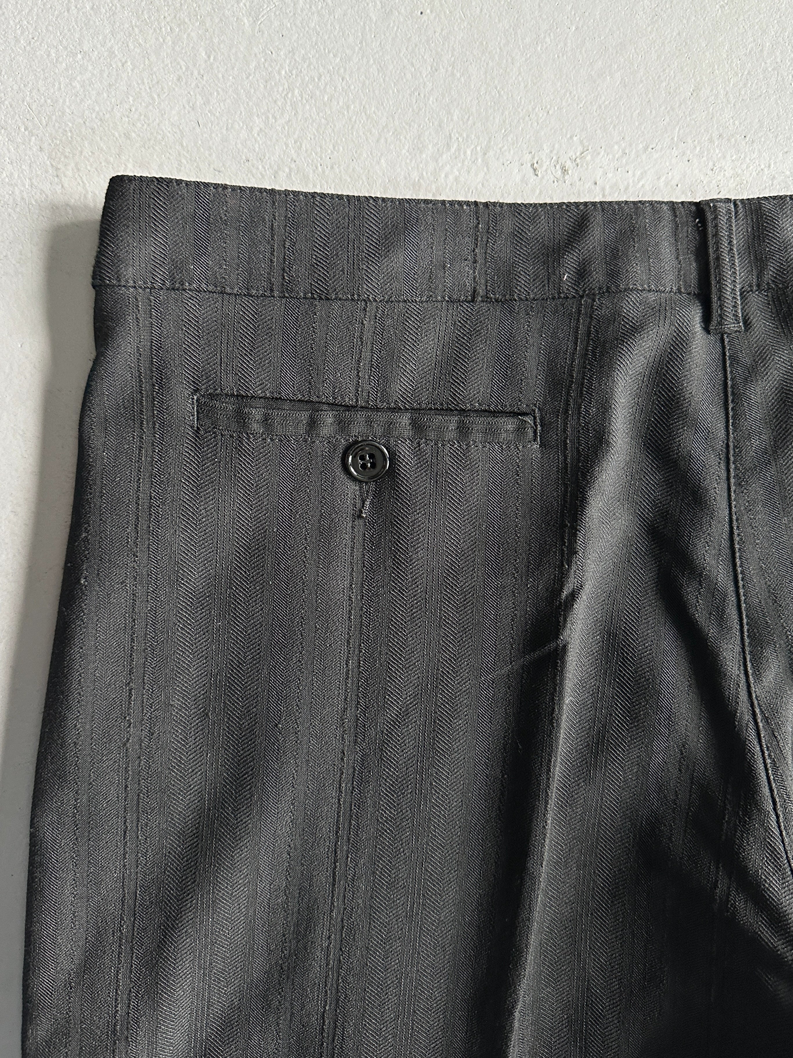 ARMANI JEANS - 1990s TAILORED FRONT PLEATS TROUSERS