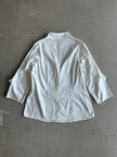 1990s BLOUSE WITH RUFFLE DETAILS AT THE SLEEVE