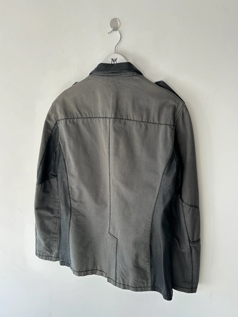 BIKKEMBERGS - S/S 2008 JACKET WITH LEATHER PANELS