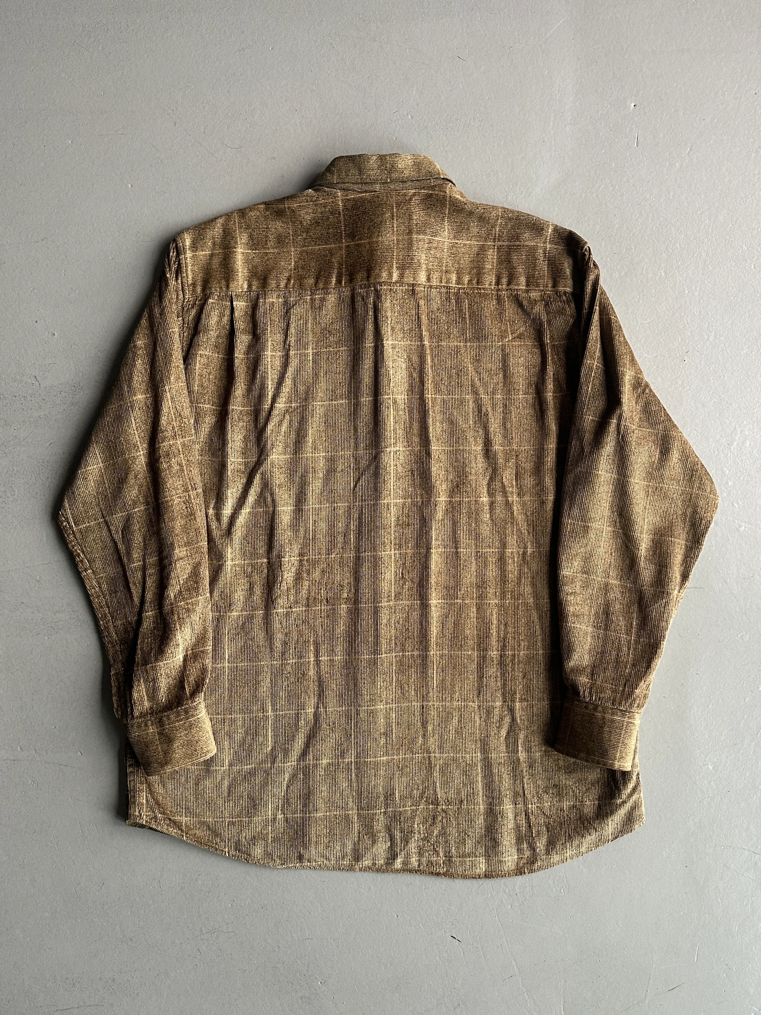 1990s RELAXED FIT CHENILLE LONG SLEEVE SHIRT