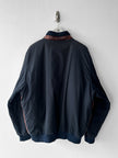 LES COPAINS - 1980s CONTRASTING LEATHER FRONT BOMBER JACKET